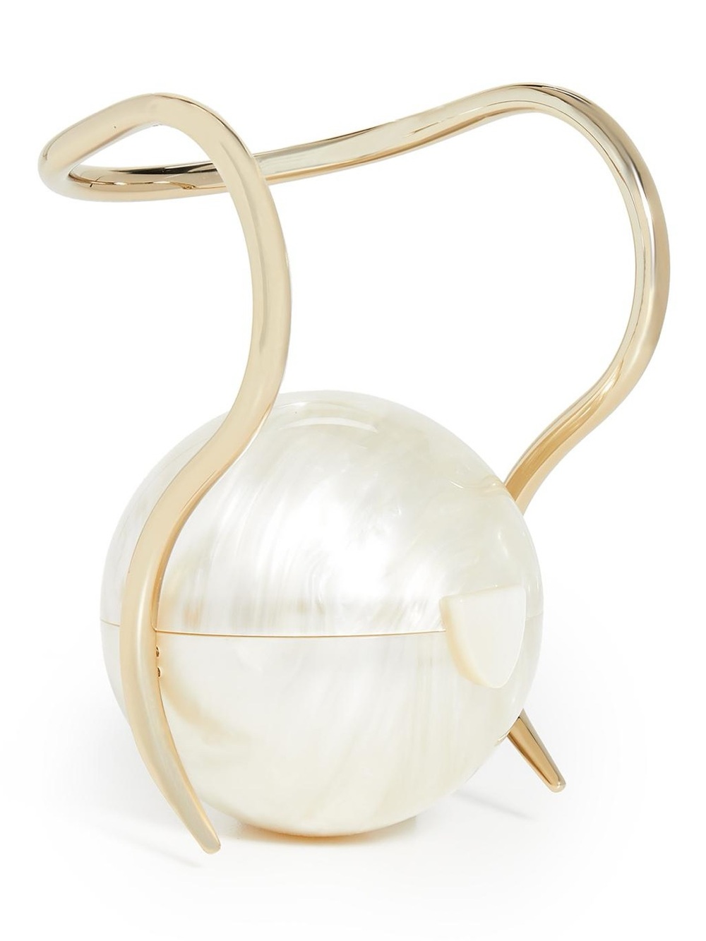 CULT GAIA. Brand New Pearl Acrylic Metal Top-Handle Bag. $498. - Picture 16 of 16